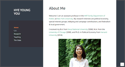 Desktop Screenshot of hyeyoungyou.com