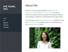 Tablet Screenshot of hyeyoungyou.com